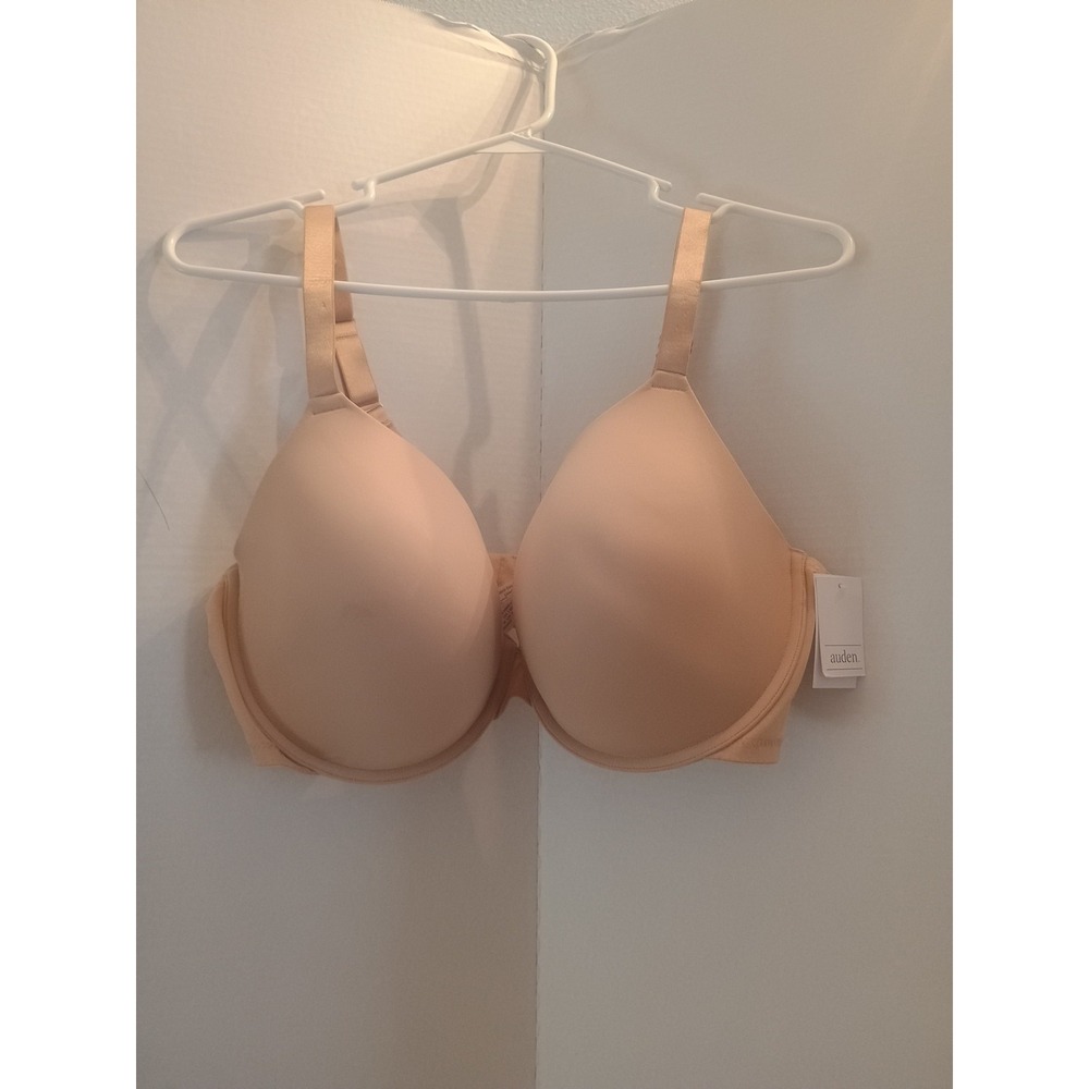 Women's Beige Comfwire Smooth Lightly Lined Demi Bra 42DD Adjustable Straps NWT